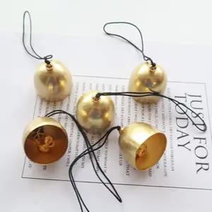 20 Copper Color Mini Alloy Bells, DIY Metal Wind Chime Materials, Security Alarm, Christmas Bell Ornaments, Snow Sled Bells, Decoration