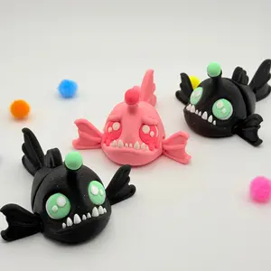 Angler Fish | 3D Printed | Articulated Collectible for Desk