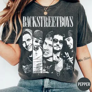 Backstreet Boy Vintage Shirt, 90s Pop Music BSB Fan Tee, Bring Memory Back Unisex