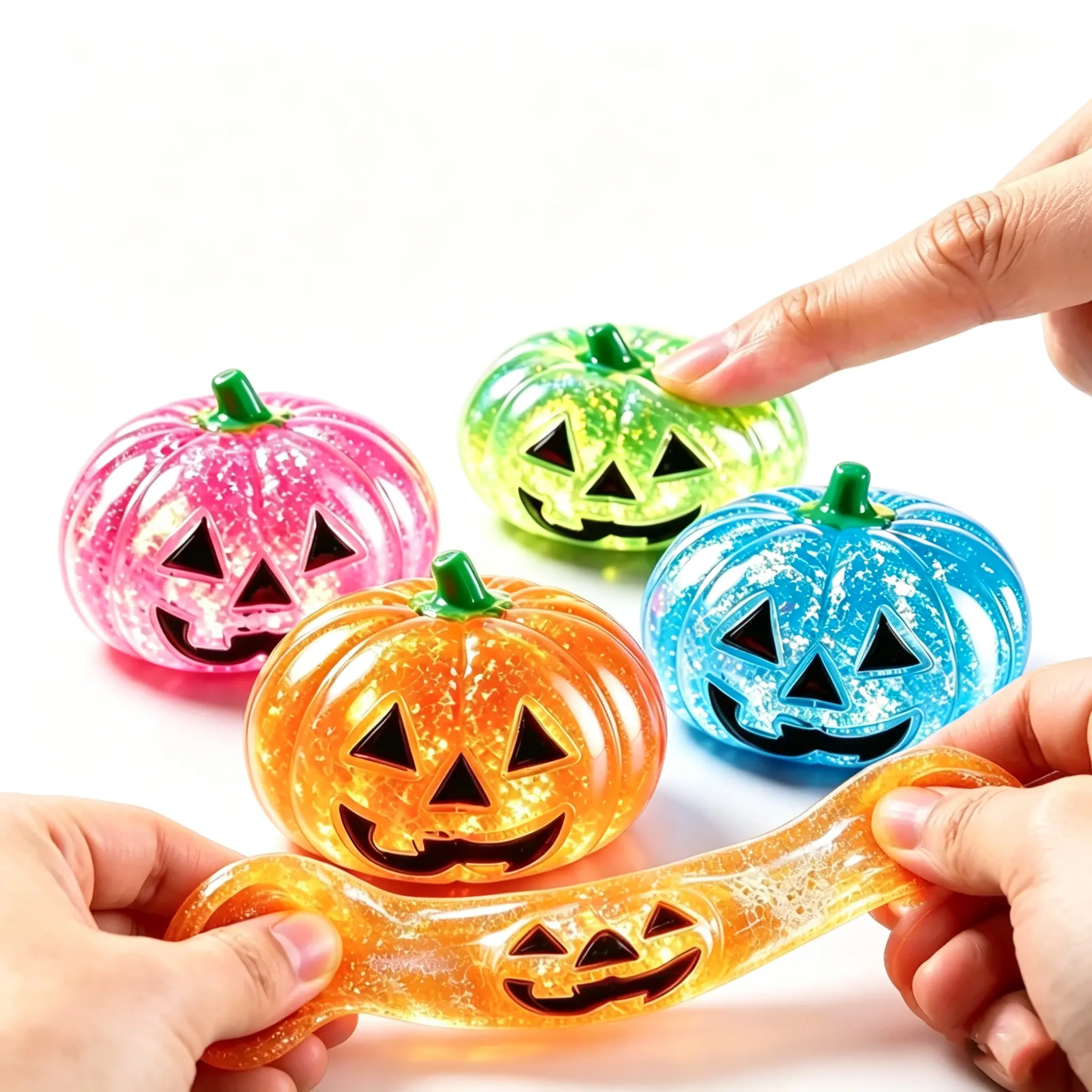 Halloween pumpkin soft toy, slow-rebound stress-relief squishy plush, perfect for easing anxiety and relaxing the mind—ideal as a gift for friends.