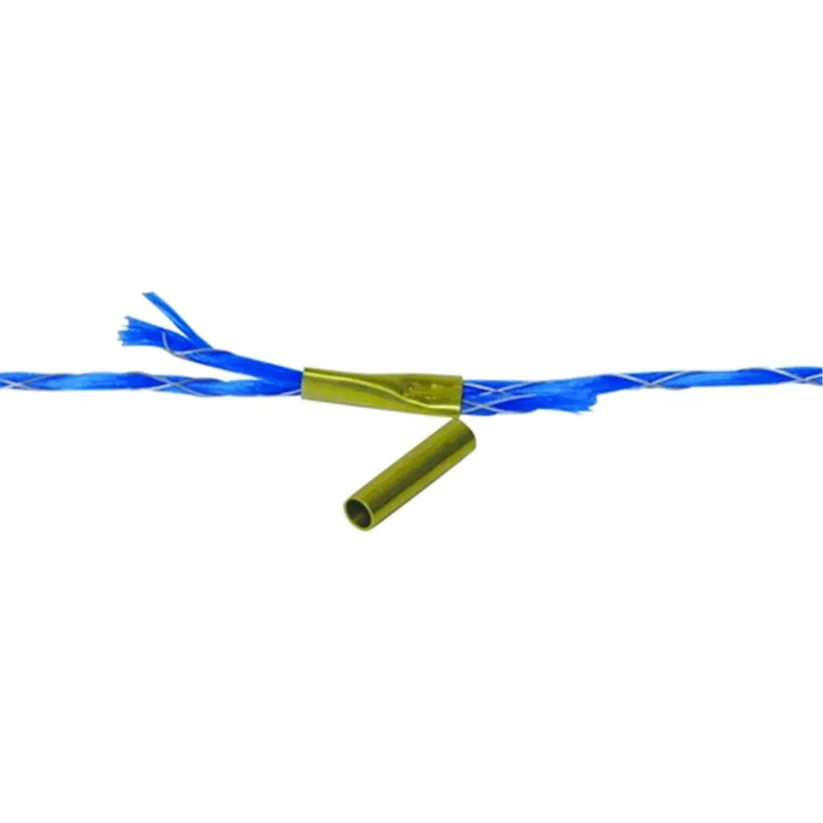 212 MAIN Brass Metal Polywire Crimps - 0.1 lbs, 3x2x1 in, Wire & Butt Connectors for Secure Joins in Small Diameter Conductors, Dog Training Aids, 3 X 2 X 1 In.