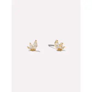 Gold Stud Earrings - Kennedy
