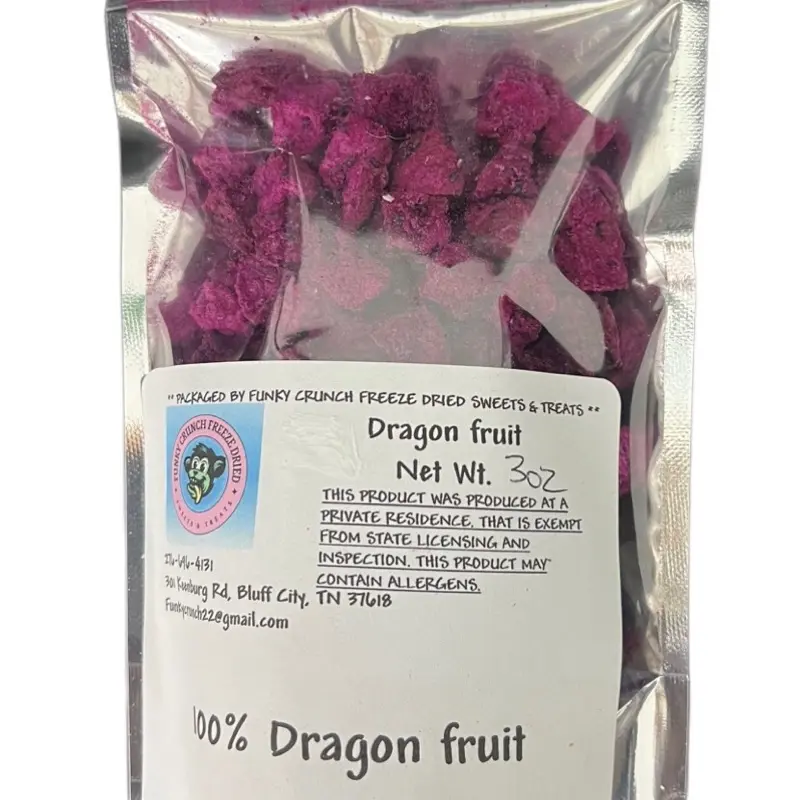 Freeze dried dragon fruit Snack