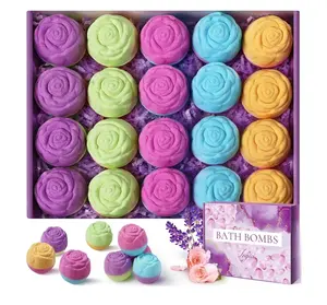 Bath Bombs Gift Set for Women Men Contains Natural Essential Oil, Moisturizes Soothes The Skin, Mothers Day Gifts, for Birthday Valentines Christmas New year Holidays Vacations