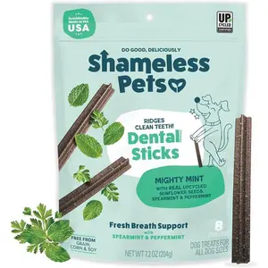 Dental Treats for Dogs, The Tooth Berry - Healthy Dental Sticks with Immune Support for Teeth Cleaning & Fresh Breath - Free from Grain, Corn & Soy