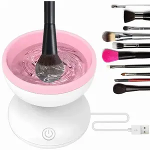 Bubble Makeup Brush Cleaner, Rechargeable makeup cleaning machine tool. ( need to plug with USB)