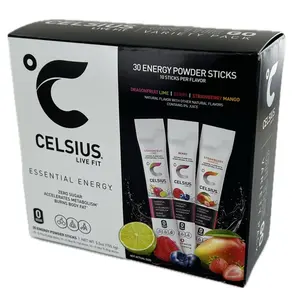 Celsius Essential Energy On the Go Energy Powder Sticks, Variety (30 Count)