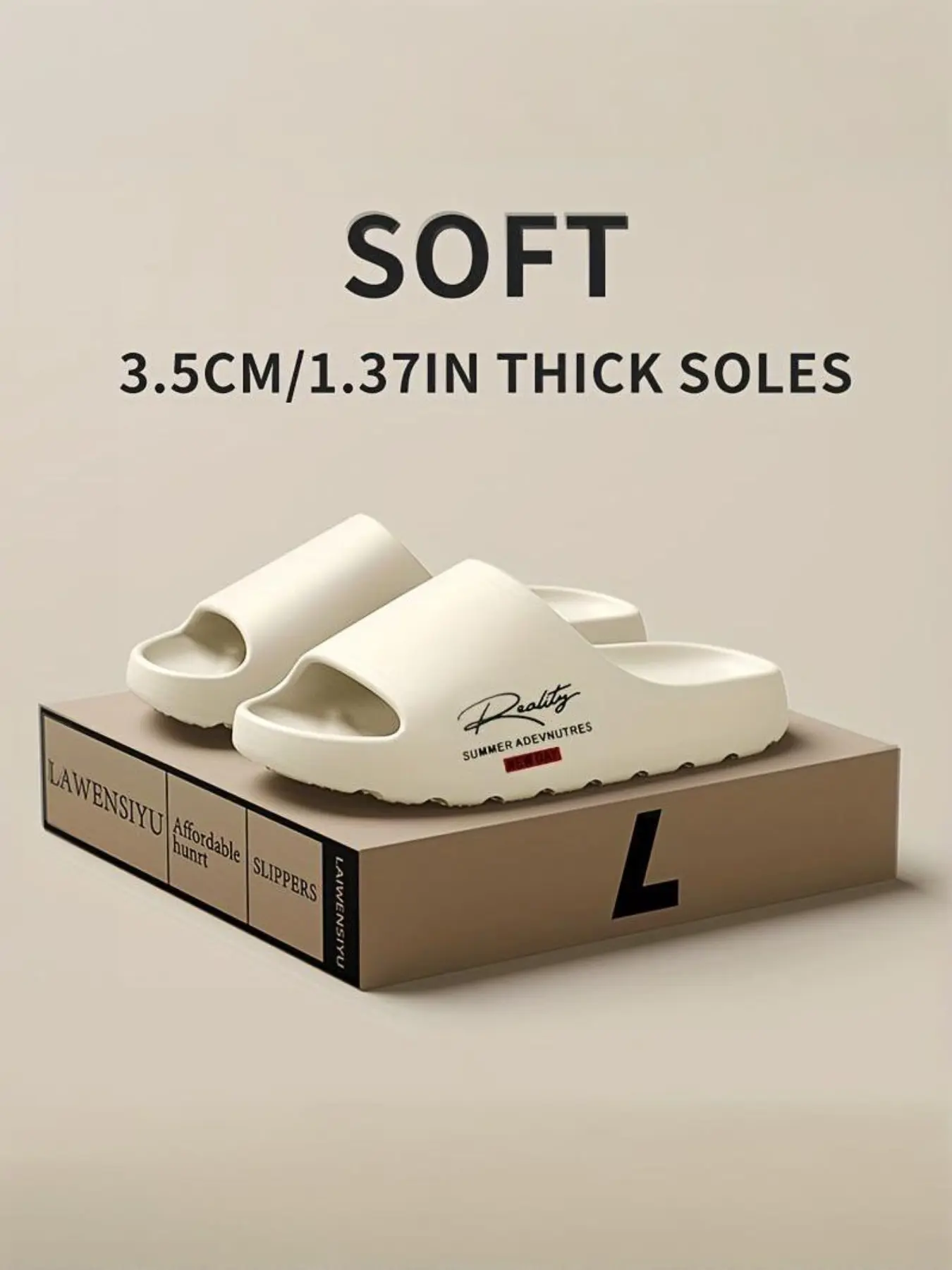 Unisex Soft Affordable Slippers, Comfortable Indoor & Outdoor House Eva Slide with Textured Sole, Solid Color, Multiple Styles Available Footwear