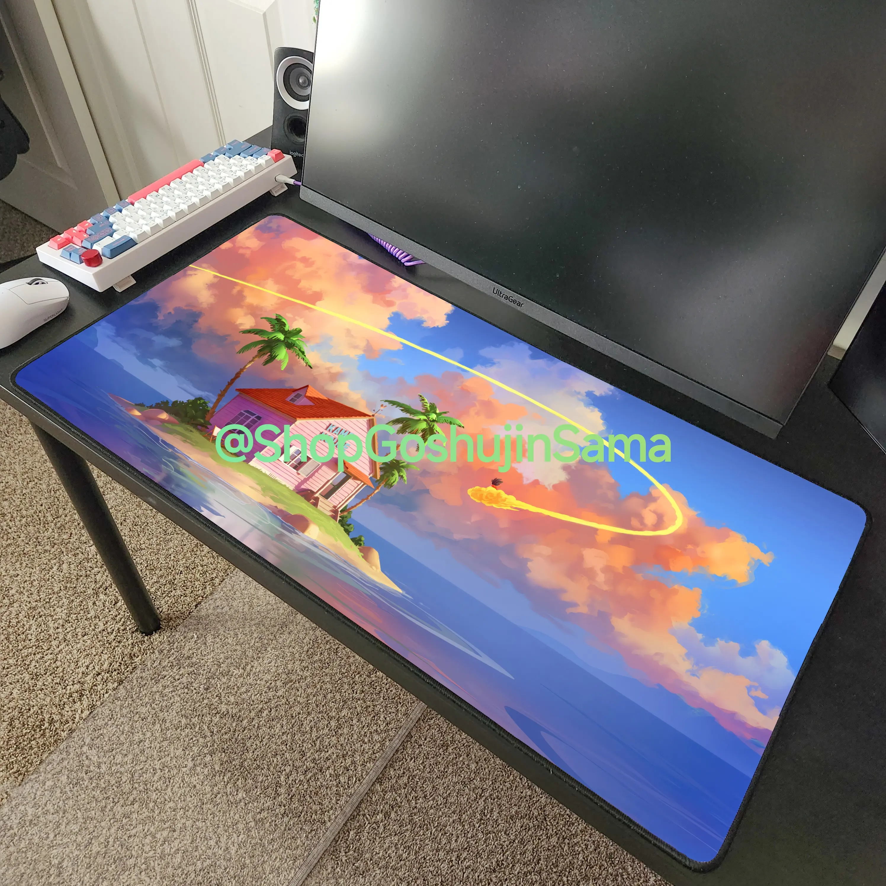Kame House Anime Desk Mat Mousepad 32" x 16"