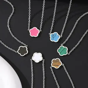 Fashionable Five-Leaf Clover Necklace Unisex Ideal for birthday gifts, daily wear, casual occasions and gifting