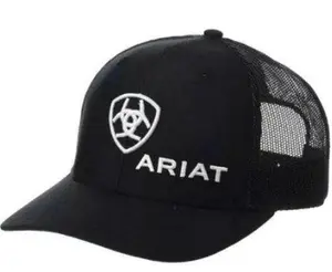 Embroidered Snapback Hat, Black Logo Baseball Cap, Casual Trucker Hat, Every Day Style, Gift For Men