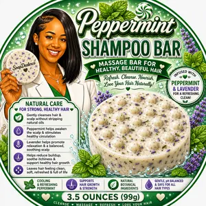🌿🧼 Peppermint Shampoo Bar