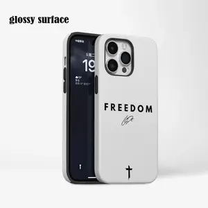Charlie Signature Freedom Protective case, fun design, compatible with iPhone 17 Pro Max, 17Air, 16 Pro, 15 Plus, 14, 13, 12 and 11, TPU full screen, shockproof, stylish, scratch-resistant, soft silicone material, drop-proof