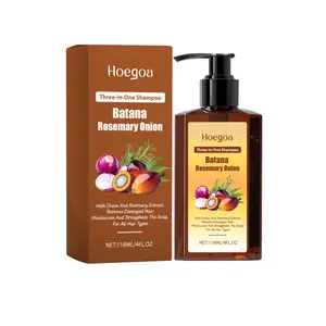 Hoegoa 3-in-1 Nourishing Hair Shampoo with Batana Rosemary Onion for Cleansing Nourishing Moisturizing and Softening Hair 118ml