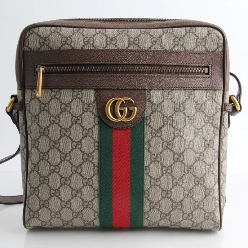 Pre-owned GUCCI Coated canvas Messenger Bags GG Supreme Ophidia Messenger Bag Medium