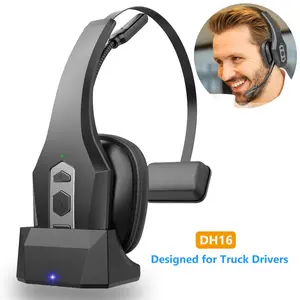 Trucker Bluetooth Headset Wireless with Mic Dual Noise Cancelling Microphone Mute Button 60Hrs Battery Life PC Headset for Cell Phones Computer Truck Driver Audio Headphones tiktokshopspringglowup