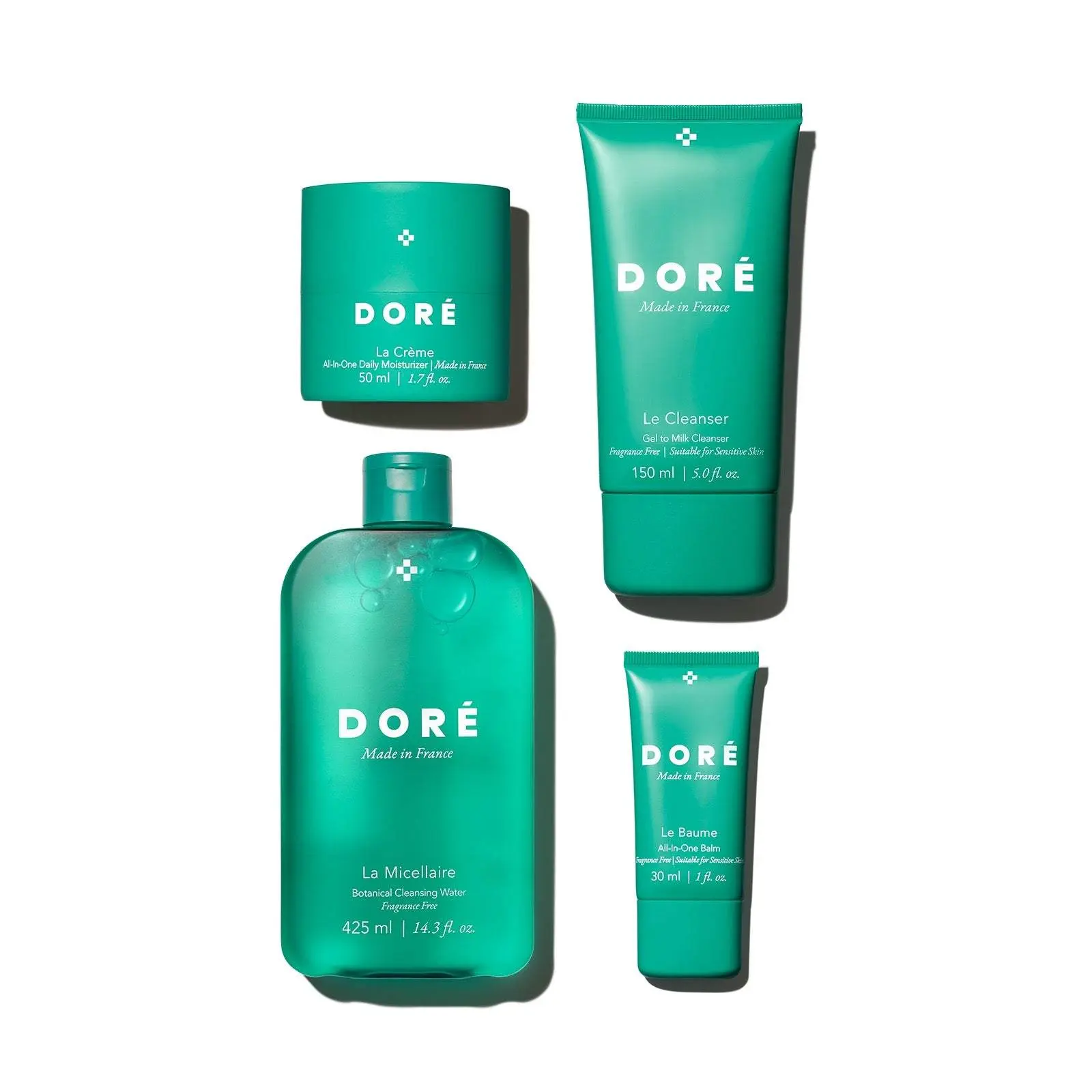 Le Set Complete Skincare Set for Hydrating Dry Skin Sensitive Skin Soothing All Skin Types Cleanser Cleansing Moisturize Moisturizer Daily Gentle