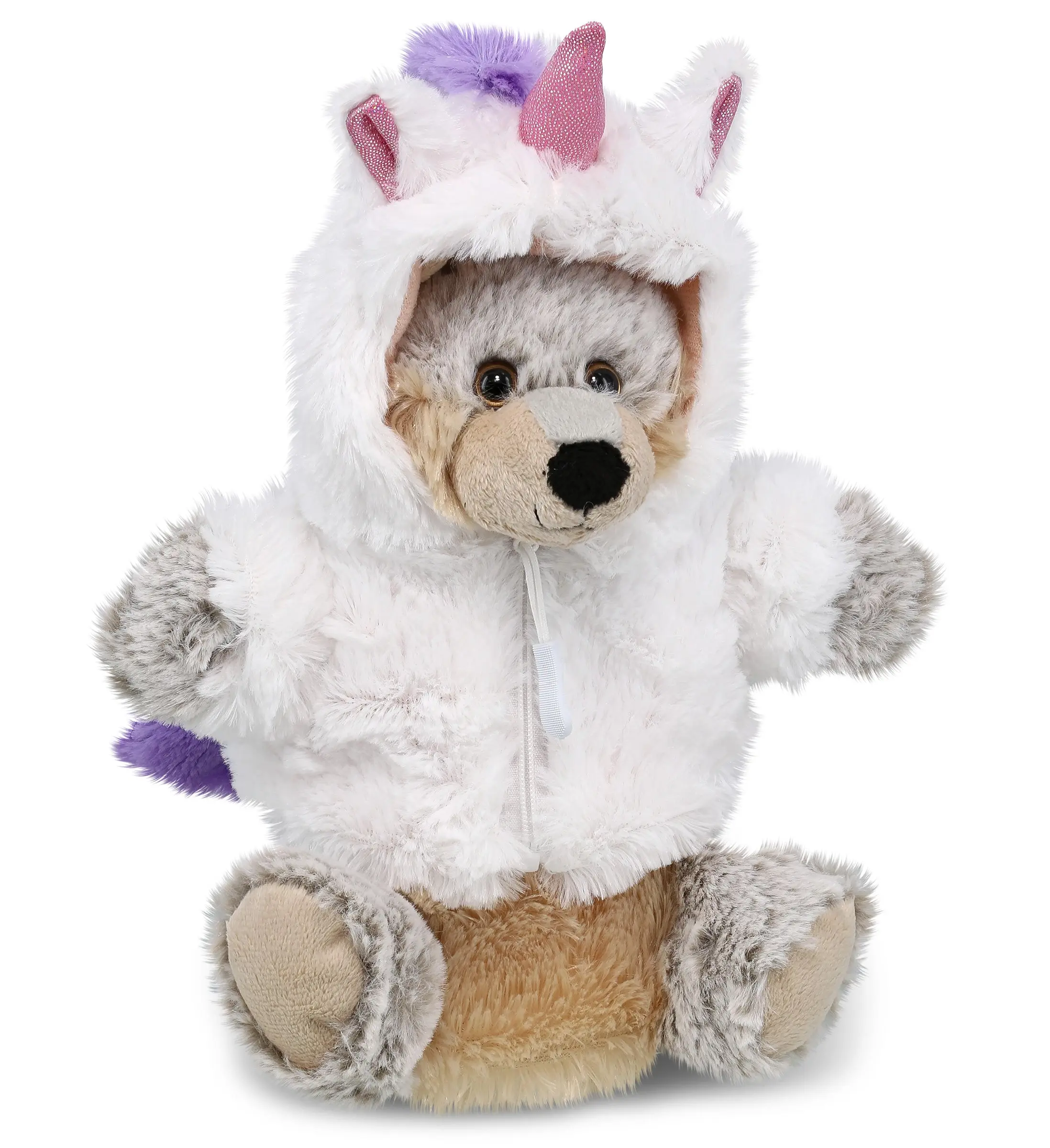 PLUSH UNICORN - SUPER SOFT PLUSH HAND PUPPET - WOLF