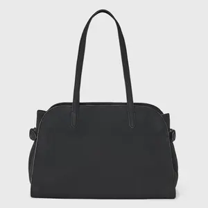 Solid Soft Satchel Handbag - A New Day Black