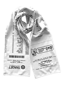 Target Receipt Scarf, Hilarious, Double Sided, 100% Fleece Scarf. Looks Just Like a Real Target Receipt. Perfect for fall, winter, and spring. Unisex, great for all ages. Makes a perfect gift!