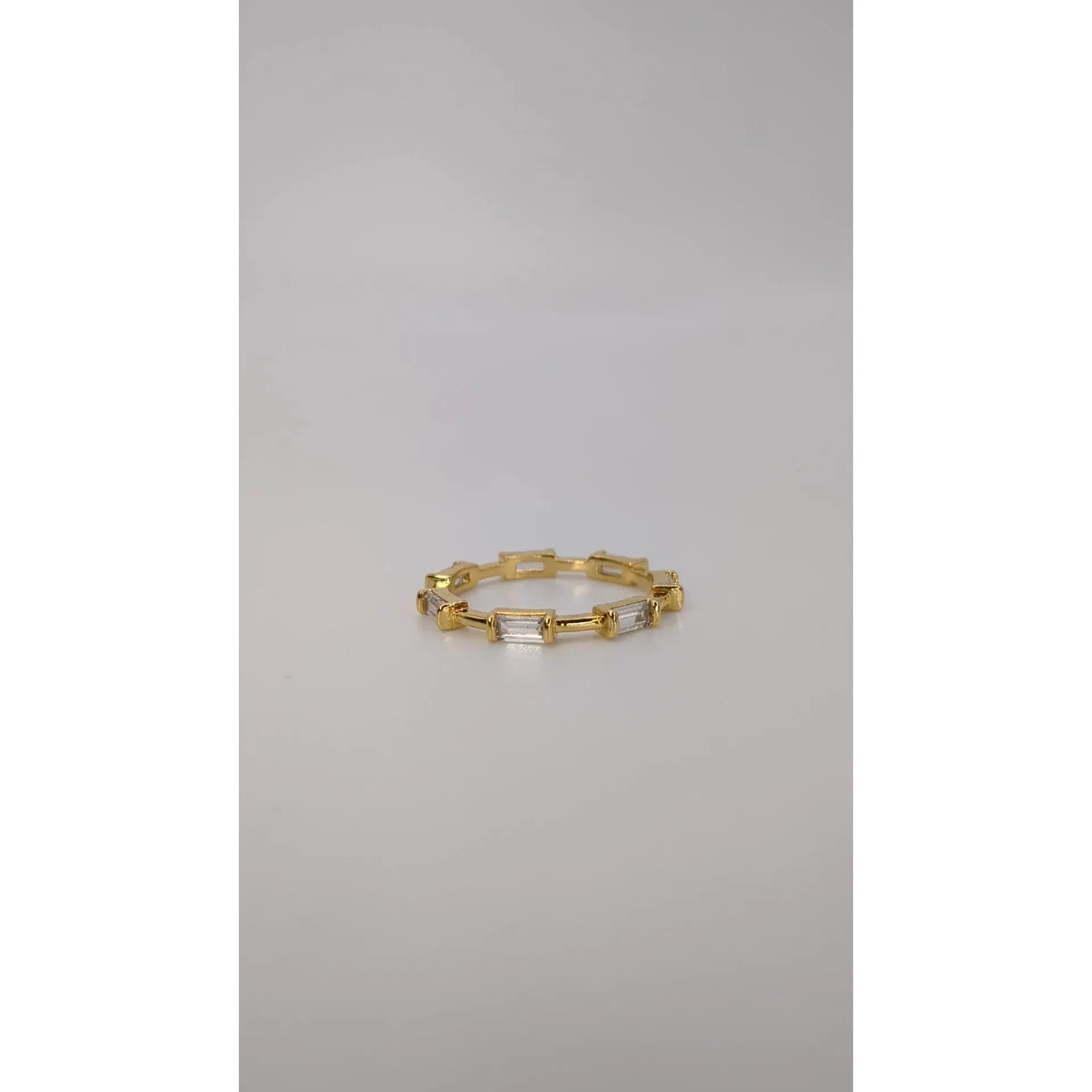 Delicate Baguette Eternity Ring