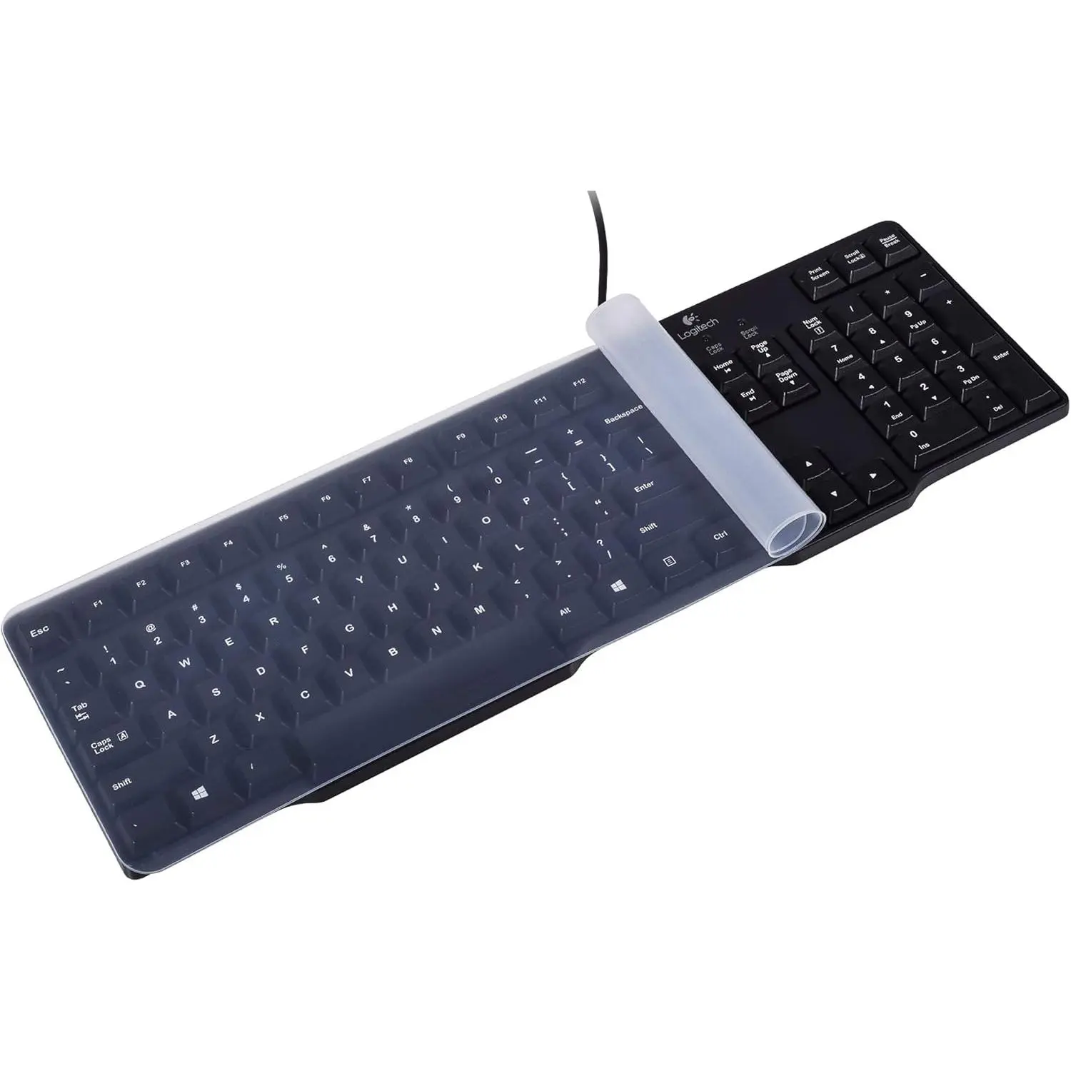Keyboard Protector Cover Skin for Desktop PC Computers, Default Fit, Waterproof, Protects Keys