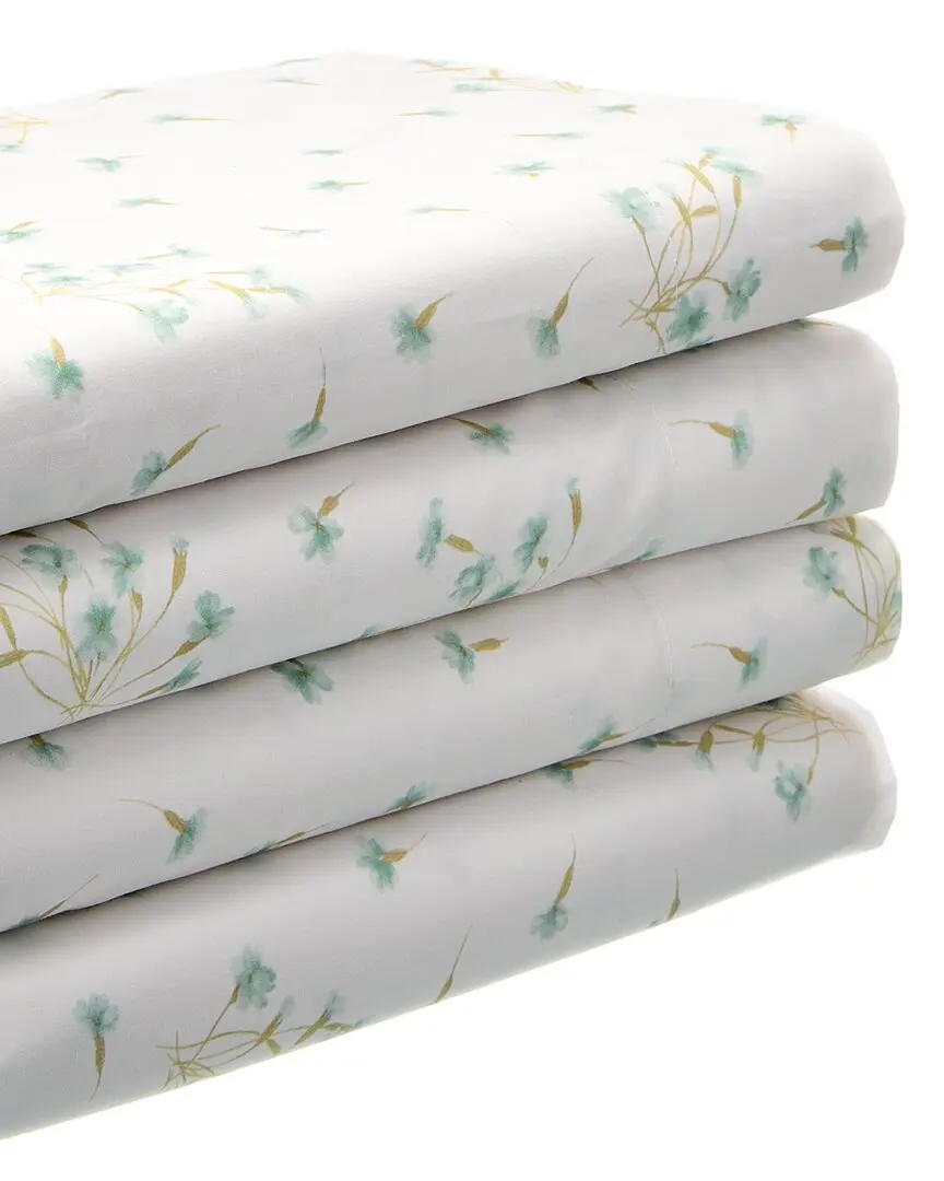 Bellino Fine Linens Lidia Printed Percale 4pc Sheet Set