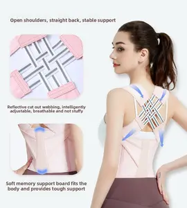 Unisex adjustable full-back support to reduce back pressure and keep the chest upright; a workout waist trainer.