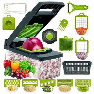 Fall Home Goods Multi-Functional Vegetable Chopper, Durable Vegetable Slicer Dicer, Garlic Onion Potato Grater, Kitchen Accessories