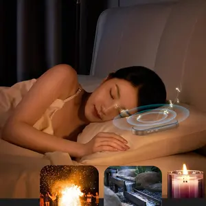 Under Pillow Bluetooth Speaker: Wireless Mini Portable Sleep Aid Bluetooth Speaker Slim Bedside Speaker - 20H Playtime Sleep Aid Device for Sleeping & Reading (Black/White)