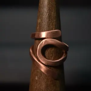 Copper Solar eye ring