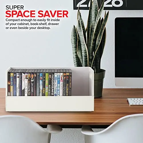 Stock Your Home DVD Storage Box, Movie Shelf Organizer for Blu-Ray ...