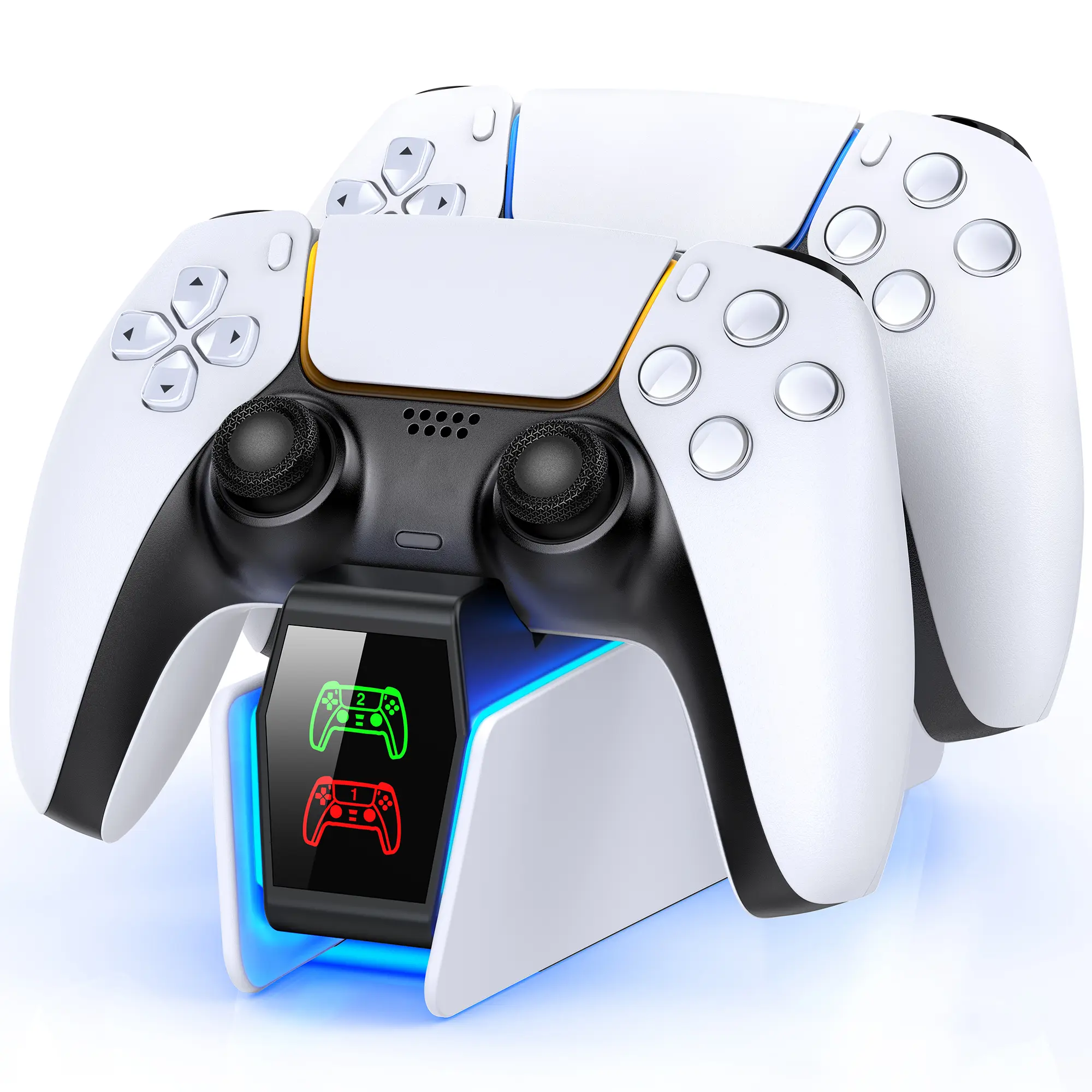 PS5 Controller Charger, Charging Station for PS5 Controller, Fast PS5 Charging Dock Station with LED Indicator, PS5 Accessories