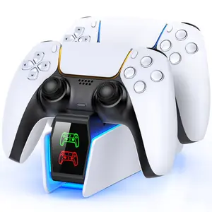 PS5 Controller Charger, Charging Station for PS5 Controller, Fast PS5 Charging Dock Station with LED Indicator, PS5 Accessories