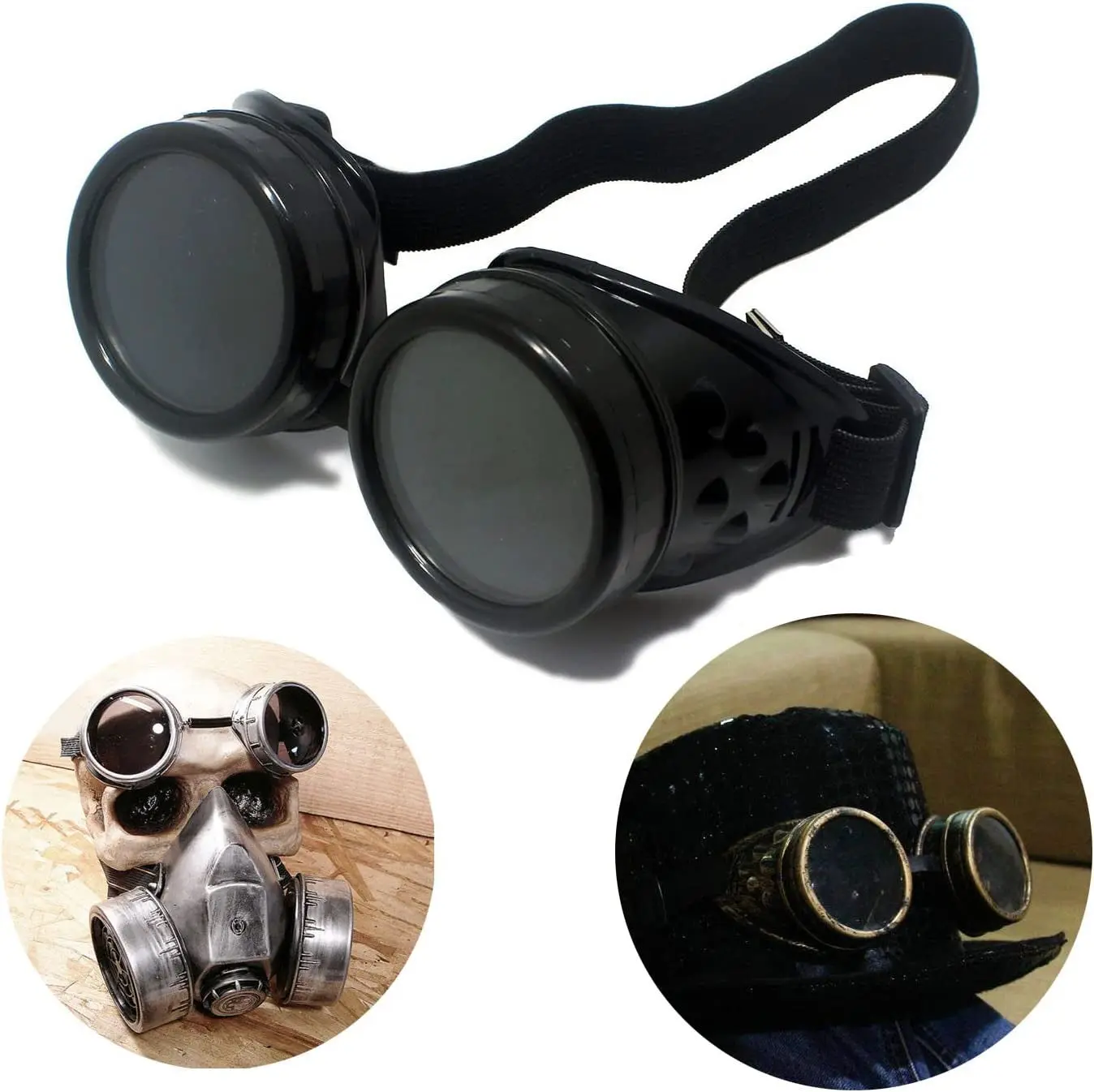 COLORED STEAMPUNK GOGGLES