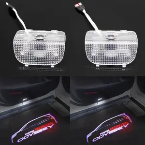 Odyssey Badge Door Light 2pcs 2002-2020 Odyssey Ghost Shadow Lamp LED Puddle Light For Honda Odyssey 9TH 10TH Honda Door Light