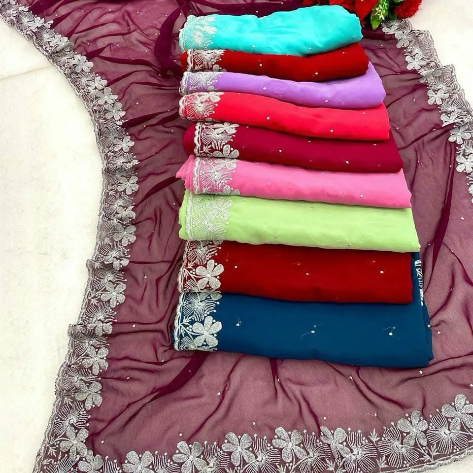Georgette saris
