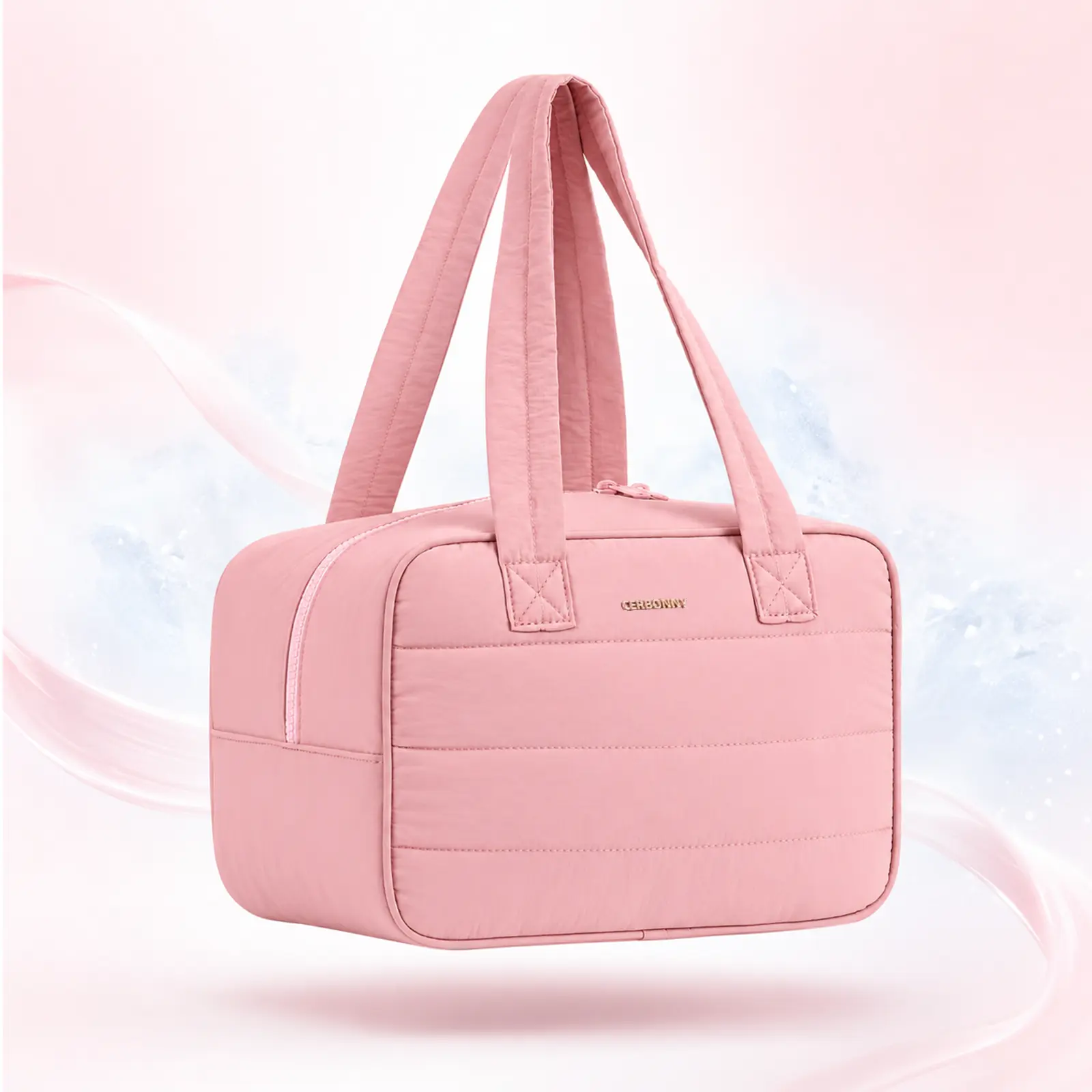 CERBONNY Large Ethereal 16-can Freezable Bag - as Fluffy and Gentle as Clouds - Includes 4 detachable ice packs inside - Insulated Tote Bag - Meal Bag