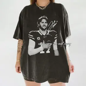 JOSH ALLEN Game Day Bootleg Tee – Football Quarterback Graphic T-Shirt, Unisex Fan Streetwear Style 2026