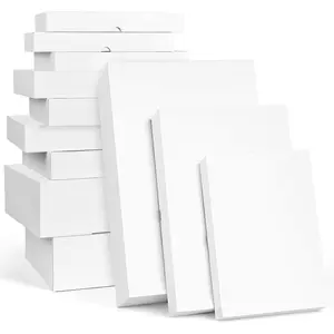 16 Pack White  Boxes with , Assorted Sizes (6 Small 11", 6 Medium 14", 4 Large 17")  Boxes for Presents, Extra Deep Auto Pop-Up Christmas Box for Wrapping Clothes Robe Shirt Sweater