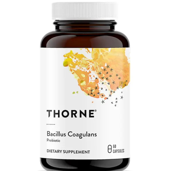 THORNE Bacillus Coagulans Probiotic - Shelf-Stable, Spore-Forming, Lactose-Free Supplement for Adults' GI Health, Digestive Health & Immune Support - 60 Capsules, Dietary