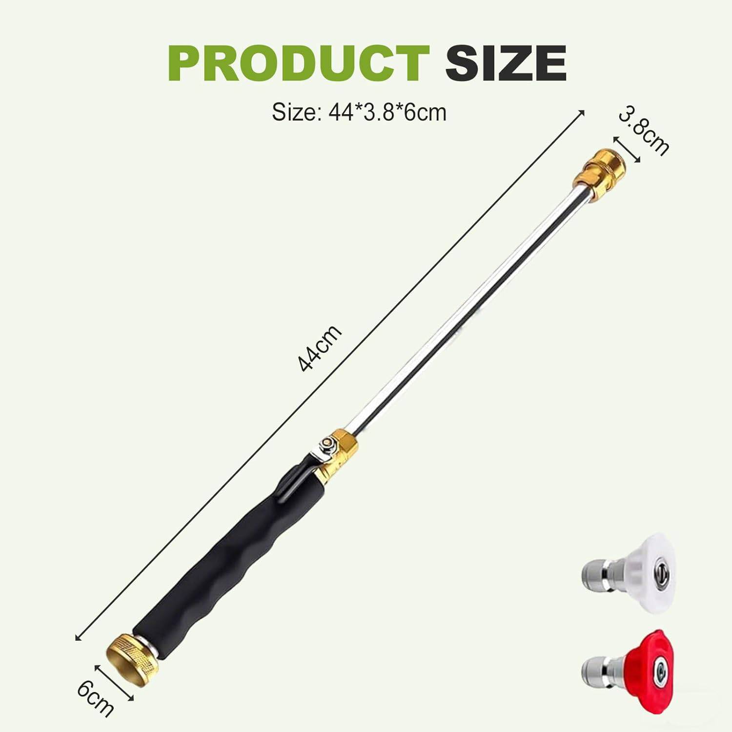 Car Washing, Patio and Pet, Jet Nozzle Power Washer for Garden Hose with 3 High-Pressure Nozzles, New Pressure Washer, Hose Sprayer Nozzle with Adjustable Spray Patterns for Garden Watering