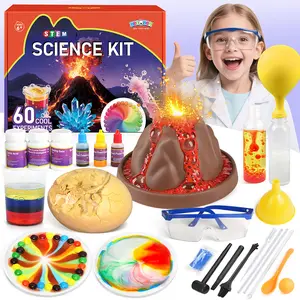Benben Science Kits for Kids Age 6-8, 60 Experiments Educational Toy, STEM Toys for 6 7 8 Year Old Boys Girls Birthday Gift, Volcano Science Kit, Chemistry Set for Homeschooling