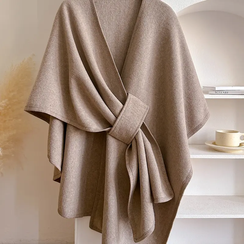 Women's Solid Color, Warm Multifunctional Wrap, Casual Soft Fall/Winter Scarf Shawl, Casual Fashionable Scarf