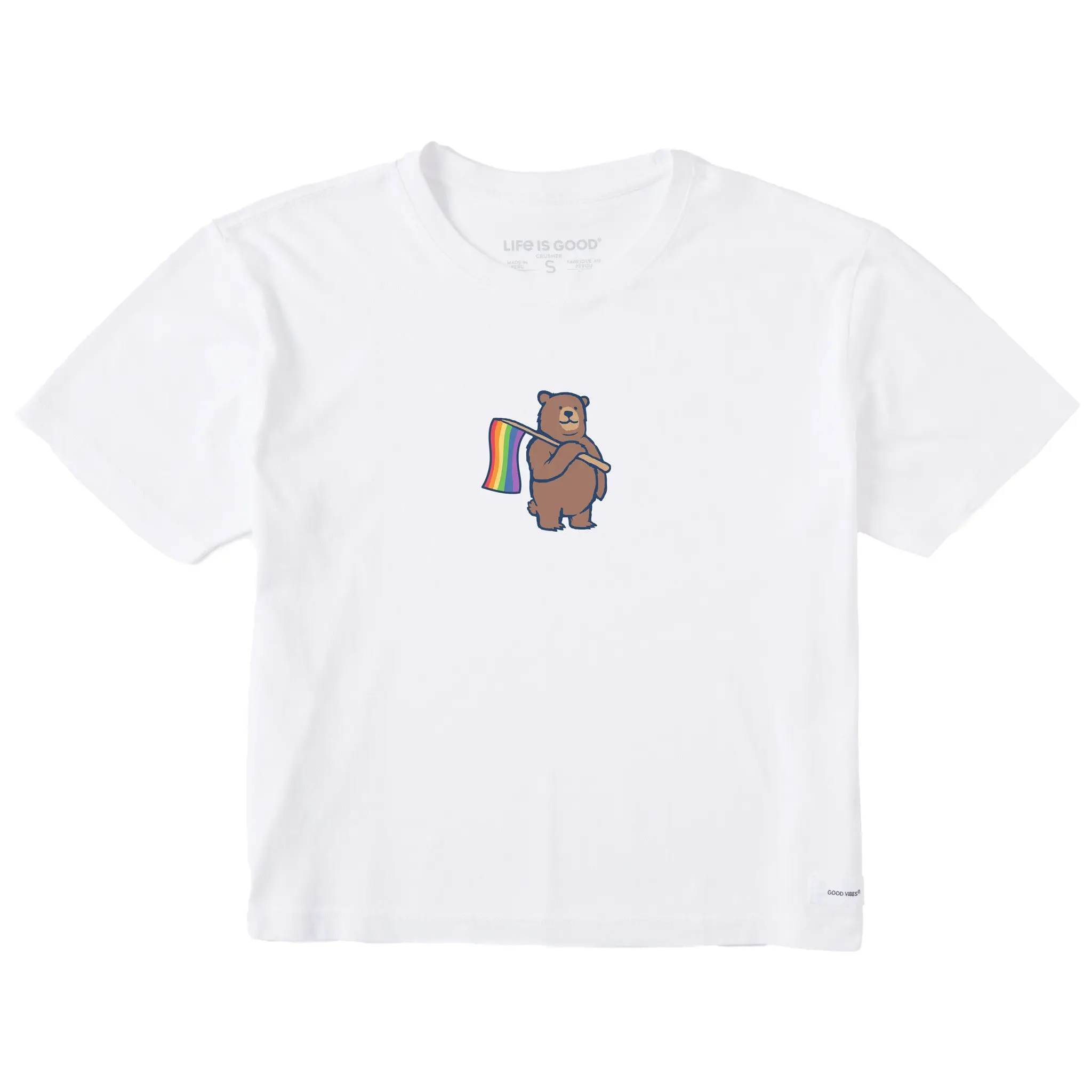 Women's Bear Pride Short Sleeve Crusher Boxy Tee
