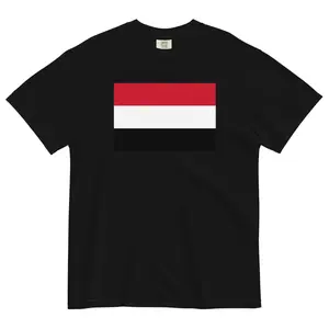 Yemen Flag T-Shirt | Unisex Premium Heavyweight Tee | National Emblem & Patriotic Apparel