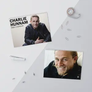 Charlie Hunnam 2026 Wall Calendar and Planner, The Charlie Hunnam Ed Gein Lover Gift,Celebrity Crush Fan Gift for Her,Holiday Calendar Merch