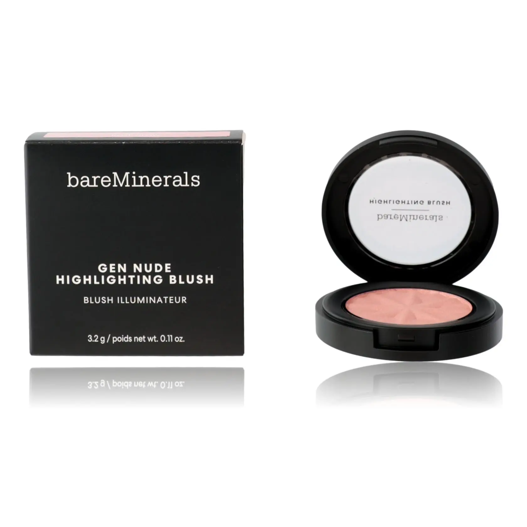 Bare Minerals Gen Nude Highlighting Blush in Rose Glow - Long-lasting Powder Makeup for Daily Wear, 0.11 oz