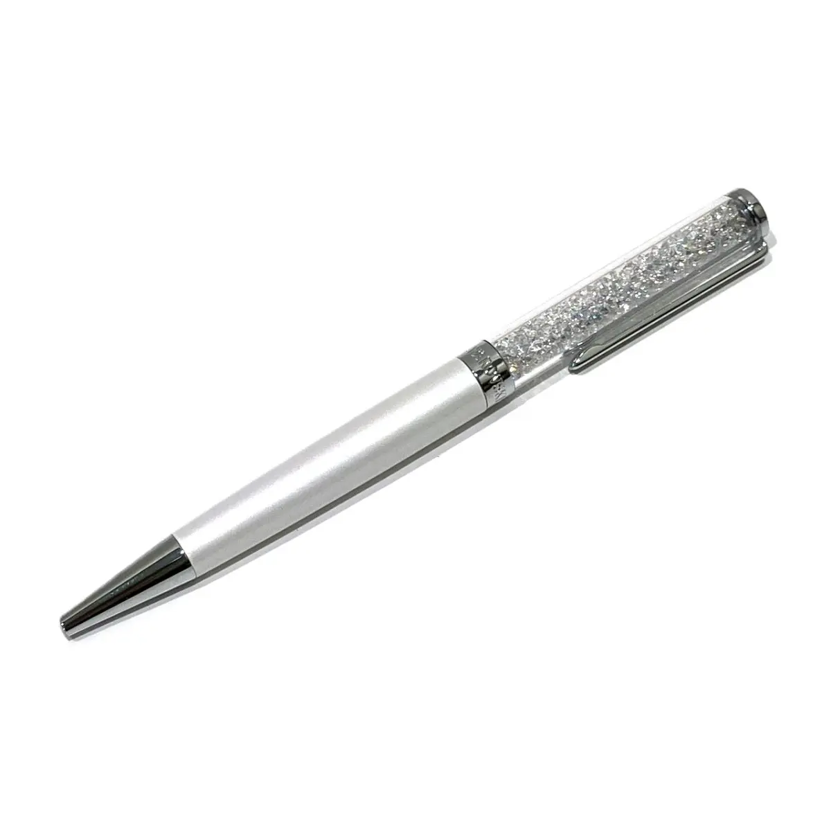 Pre-owned Swarovski Crystal Small Leather Goods Crystalline Ballpoint Pen