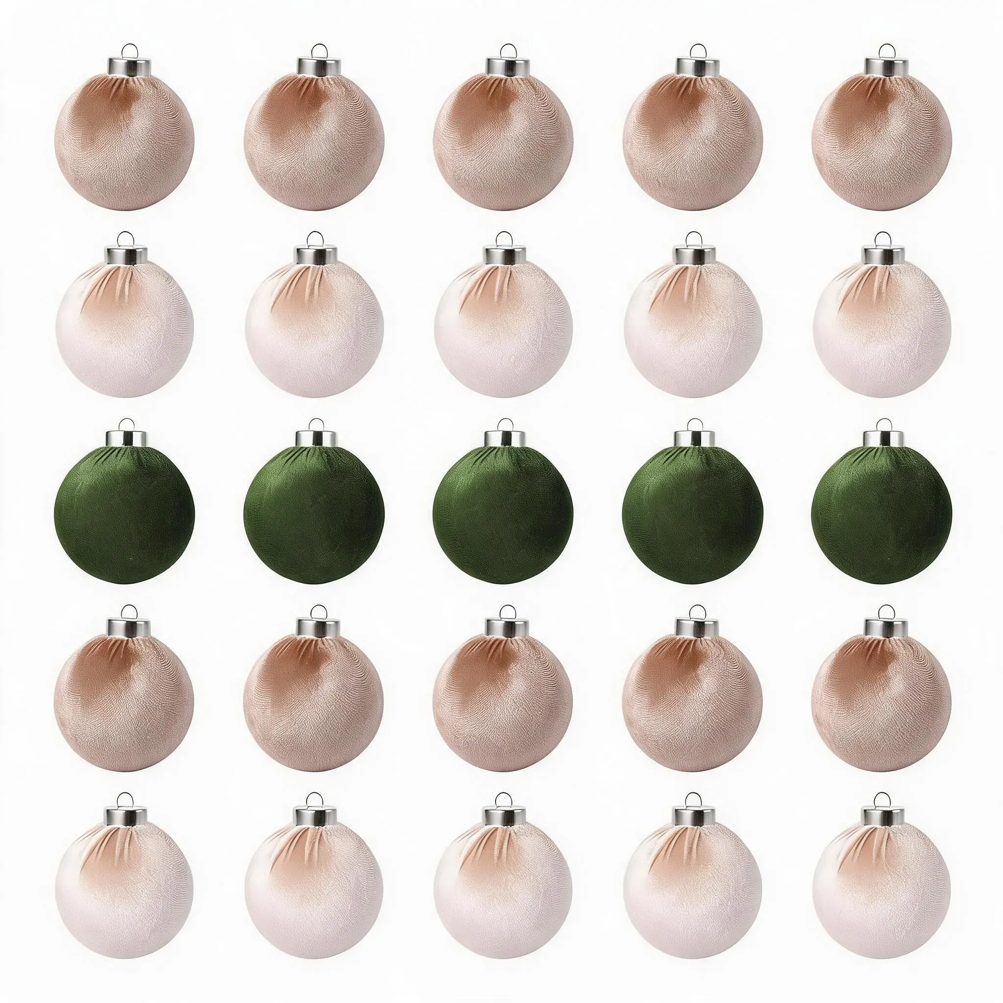 Shatterproof Soft Christmas Ball Ornaments Set – 25 Pack 3.15 Inch Flocked Plastic Holiday Tree Decorations – Elegant, Durable Baubles for Xmas Tree, Home, Party, Wreath, Mantel – Green round glass table hand weight backyard decor metal structure